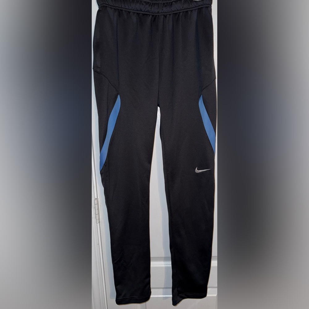 Nike Blue & Grey Tapered Track Pants Size S